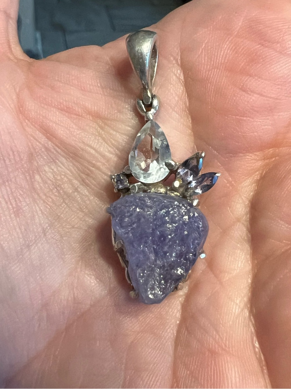 Tanzanite and Topaz pendant